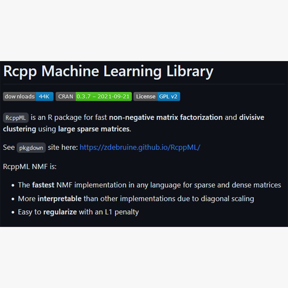 Rcpp Machine Learning Library